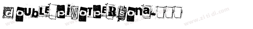 Double PivotPersona字体转换